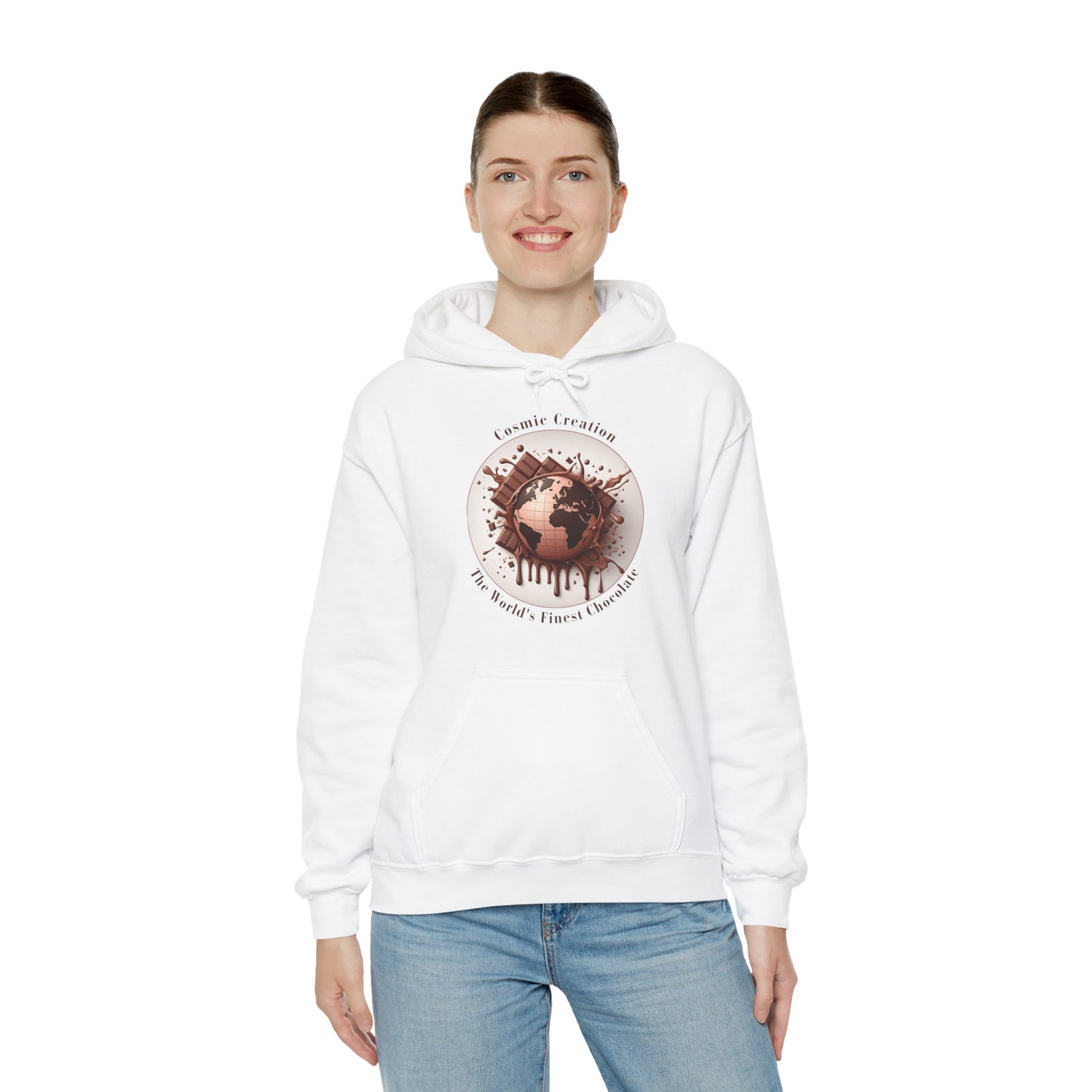 PoM's Fun & Joy for a Happy Life Collection ... COSMIC CREATION - Unisex Heavy Blend™ Hooded Sweatshirt (100% etchically grown cotton, 8 sizes, up to 13 colors)