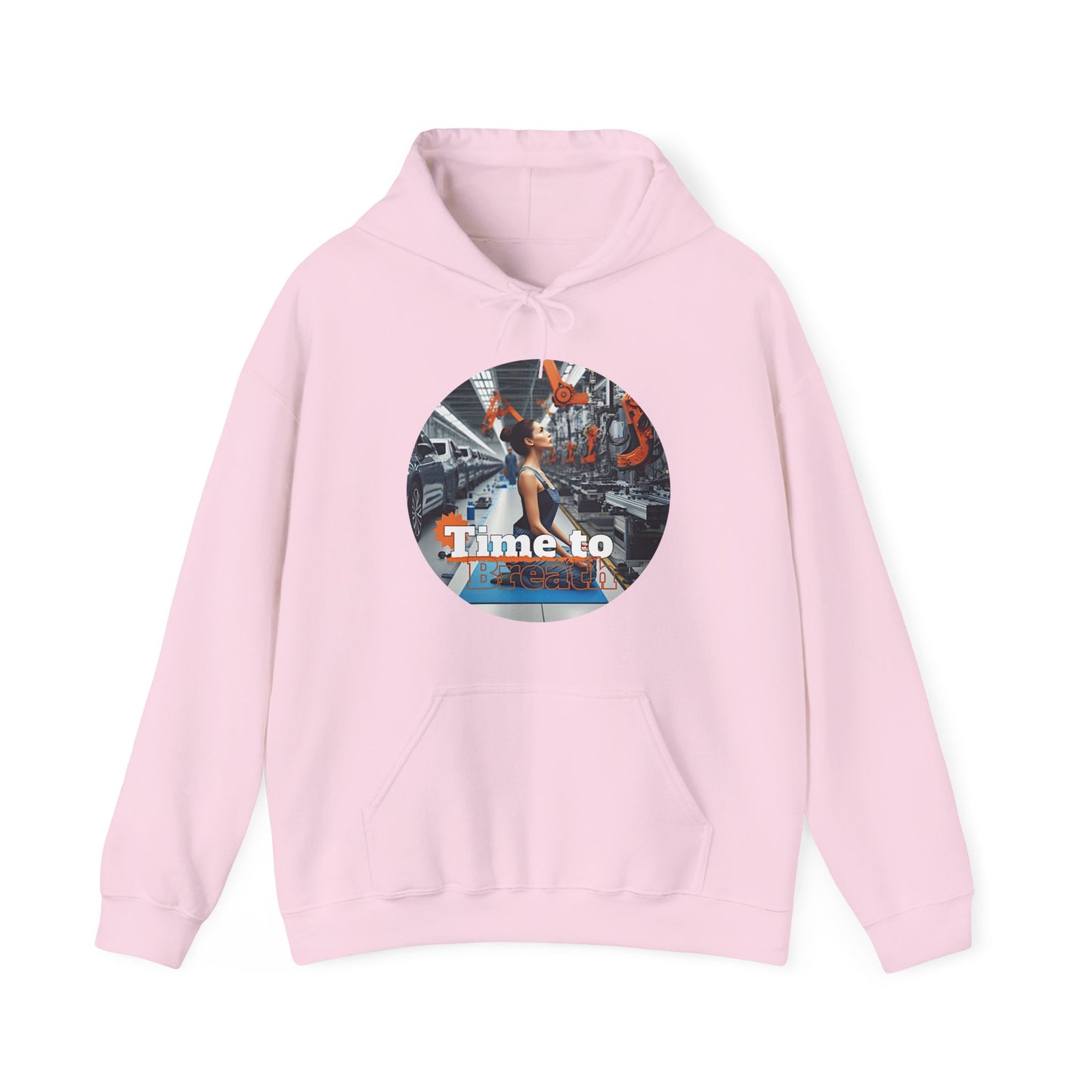 PoM's Mindfulness Collection ... TIME TO BREATH - Unisex Heavy Blend™ Hooded Sweatshirt (100% etically grown cotton, 8 sizes, up to 13 colors)