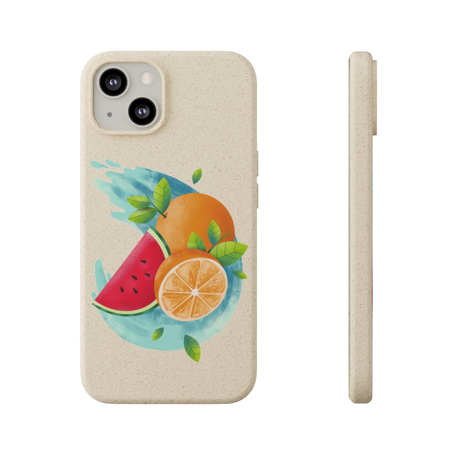 PoM's collection series "FRUITY LIFE" (PoM Edition #FL0006A) - Biodegradable Cases (plant plyomers/bamboo fibres, selection: iPhone models)