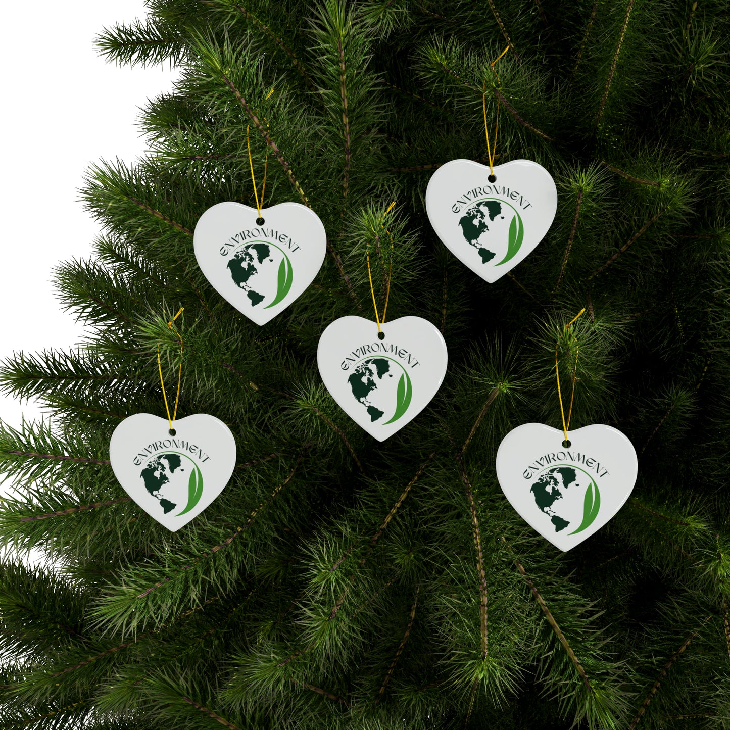 PoM's International EARTH Day series ... "ENVIRONMENT" ... Ceramic Ornaments (2 sided print, 2.5 mm thickness, 1pc or in bundles: 3pcs, 5pcs, 10pcs)