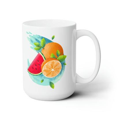 PoM's collectin series "FRUITY LIFE" (PoM Edition #FL0001A-1123) - Ceramic MUG (15oz/0.44l, lead and bpa-free)