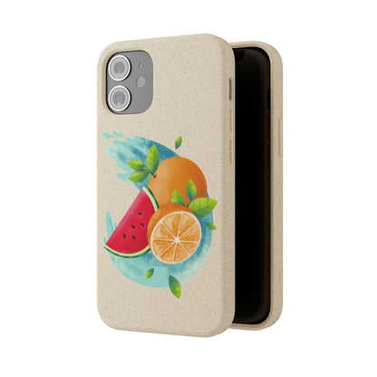 PoM's collection series "FRUITY LIFE" (PoM Edition #FL0006A) - Biodegradable Cases (plant plyomers/bamboo fibres, selection: iPhone models)