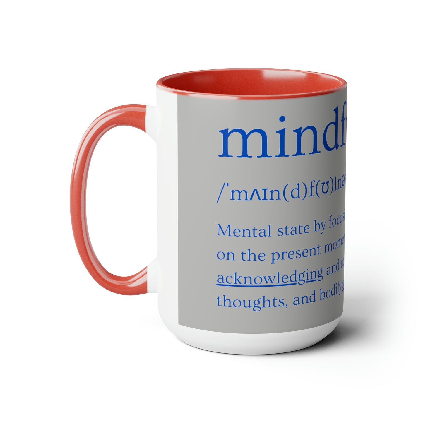 PoM's series of Mindfulness ... MFN definition ... Three-Tone Coffee Mugs (5 colours, 15oz / 0.44l, lead and BPA-free)