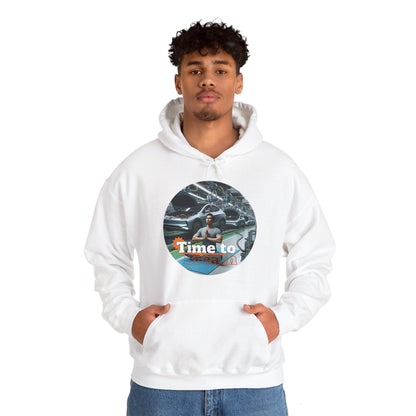 PoM's Mindfulness Collection ... TIME TO BREATH - Unisex Heavy Blend™ Hooded Sweatshirt (100% etically grown cotton, 8 sizes, up to 13 colors)