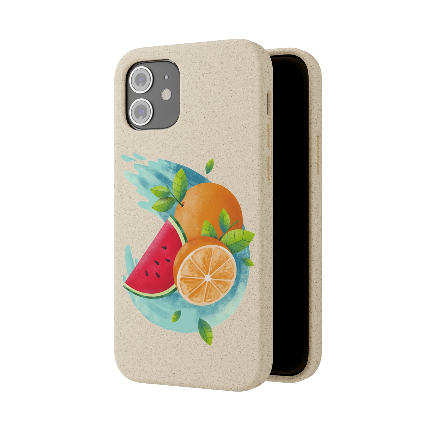 PoM's collection series "FRUITY LIFE" (PoM Edition #FL0006A) - Biodegradable Cases (plant plyomers/bamboo fibres, selection: iPhone models)