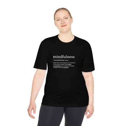 PoM's Mindfulness series .... MFN (front) & MFN concepts (back) ... Athletic Sport-Tek Moisture Wicking  (Unisex, breathable, 8 sizes, up to 12 colours)