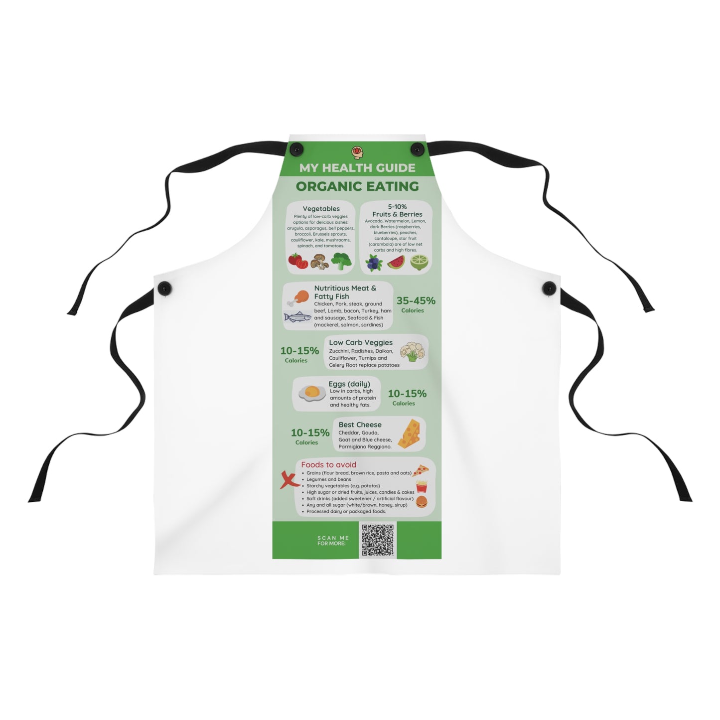 My Health Guide for Organic Eating - Apron (AOP)