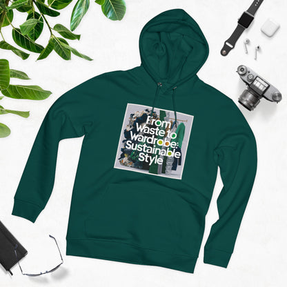 PoM's series "World Environment Day" ... Unisex Cruiser Hoodie (organic cotton + recycled plastic, 10 sizes, up to 12 colours)