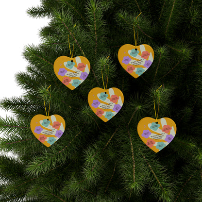 PoM's Mindfulness series ... Ceramic Ornaments (2 sided print, 2.5 mm thickness, 1pc or in bundles: 3pcs, 5pcs, 10pcs)