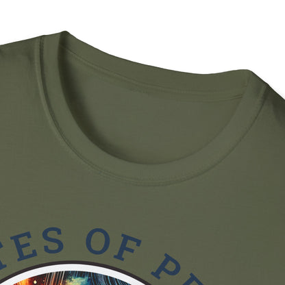 PoM's Music for Mindfulness Collection ... "NOTES OF PEACE ..." T-Shirt (Unisex, Softstyle, 100% Cotton, up to 5 sizes and 7 colours)