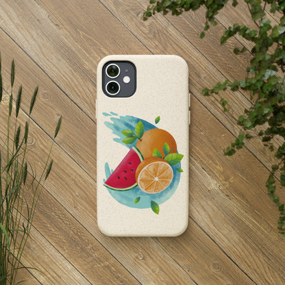 PoM's collection series "FRUITY LIFE" (PoM Edition #FL0006A) - Biodegradable Cases (plant plyomers/bamboo fibres, selection: iPhone models)