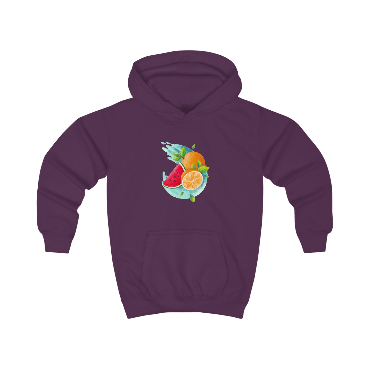 PoM's collection series "Fruity Lifes" ... Fruits ... Unisex Kids Hoodie (Soft Cotton, 6 sizes, 3 colors)