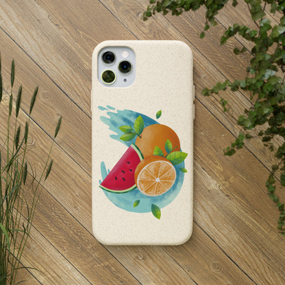 PoM's collection series "FRUITY LIFE" (PoM Edition #FL0006A) - Biodegradable Cases (plant plyomers/bamboo fibres, selection: iPhone models)