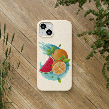 PoM's collection series "FRUITY LIFE" (PoM Edition #FL0006A) - Biodegradable Cases (plant plyomers/bamboo fibres, selection: iPhone models)