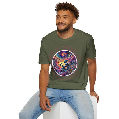 PoM's Mindfulness & Music collection ... "Wind of Tranquility" T-Shirt (Unisex, Softstyle, 100% Cotton, up to 6 sizes and 14 colours)