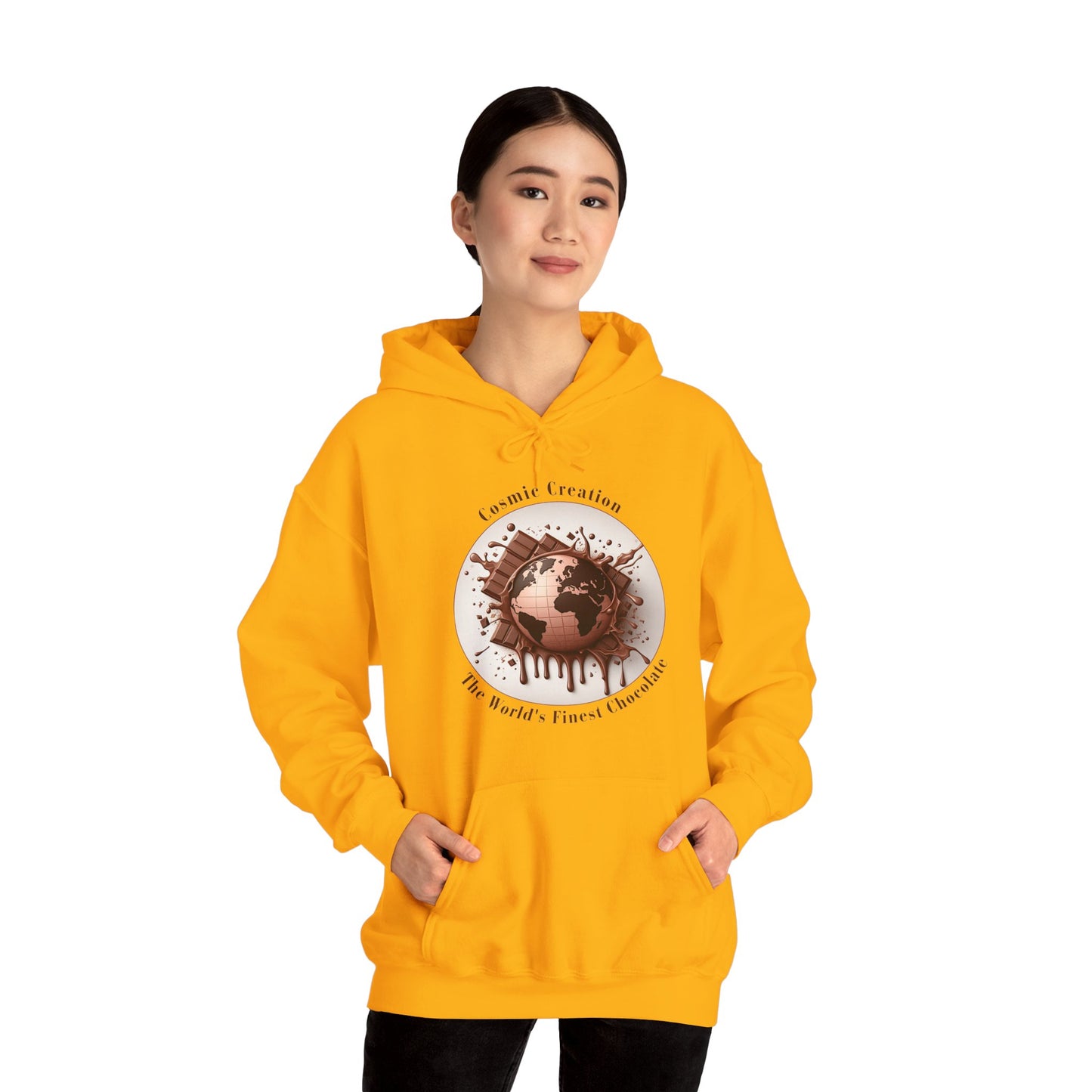 PoM's Fun & Joy for a Happy Life Collection ... COSMIC CREATION - Unisex Heavy Blend™ Hooded Sweatshirt (100% etchically grown cotton, 8 sizes, up to 13 colors)