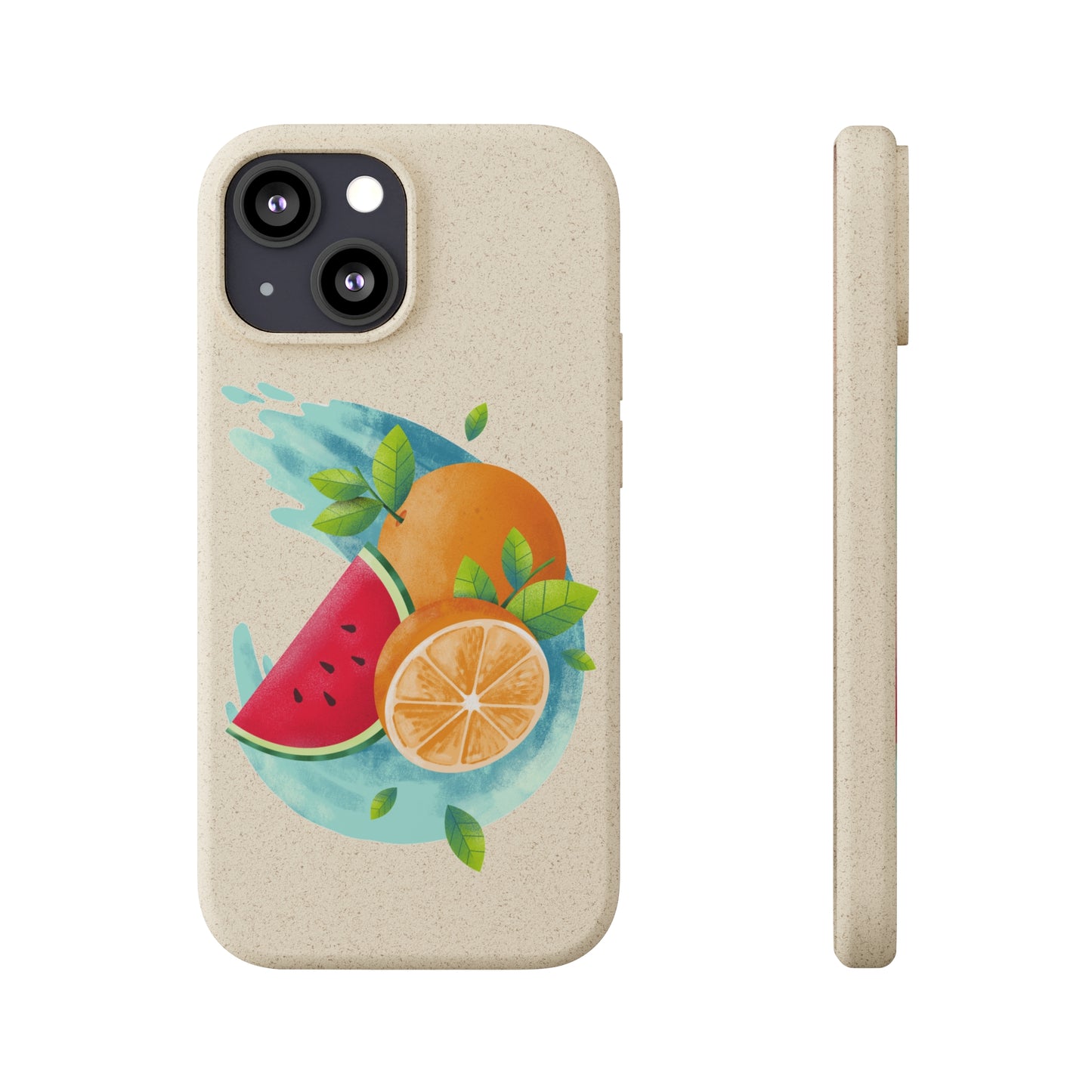 PoM's collection series "FRUITY LIFE" (PoM Edition #FL0006A) - Biodegradable Cases (plant plyomers/bamboo fibres, selection: iPhone models)