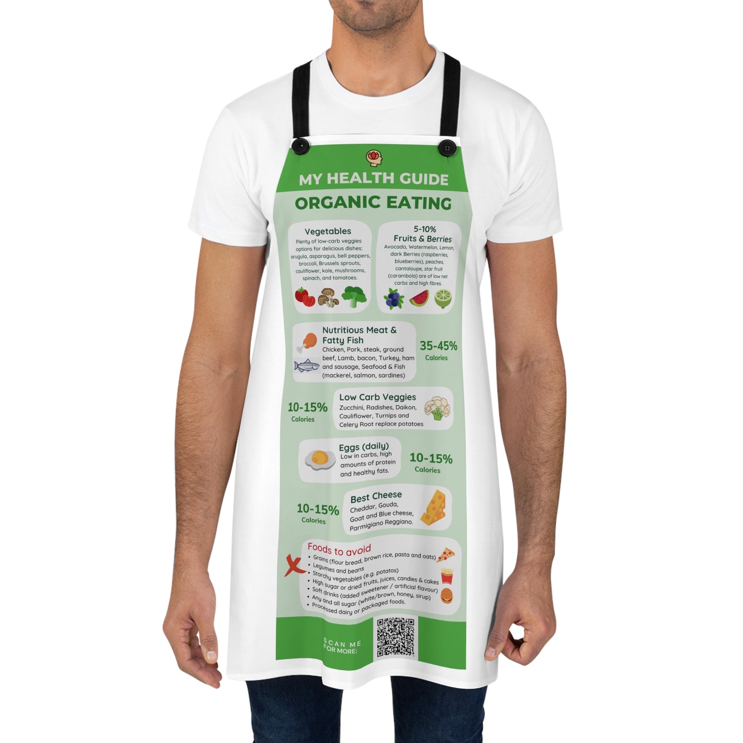 My Health Guide for Organic Eating - Apron (AOP)