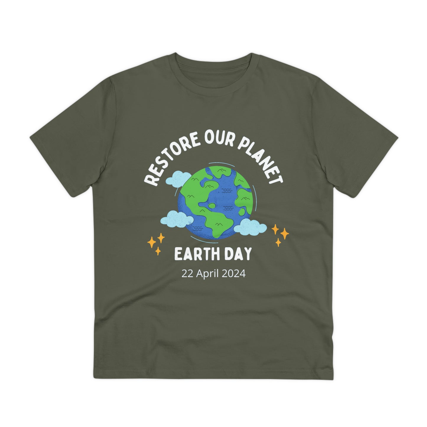 PoM's International EARTH Day Bundle (#MIED-B10005A): 2x T-shirts, 1x baseball cap, 2x mugs + Tumbler, shopping bag (textile), poster, ornaments and magnets