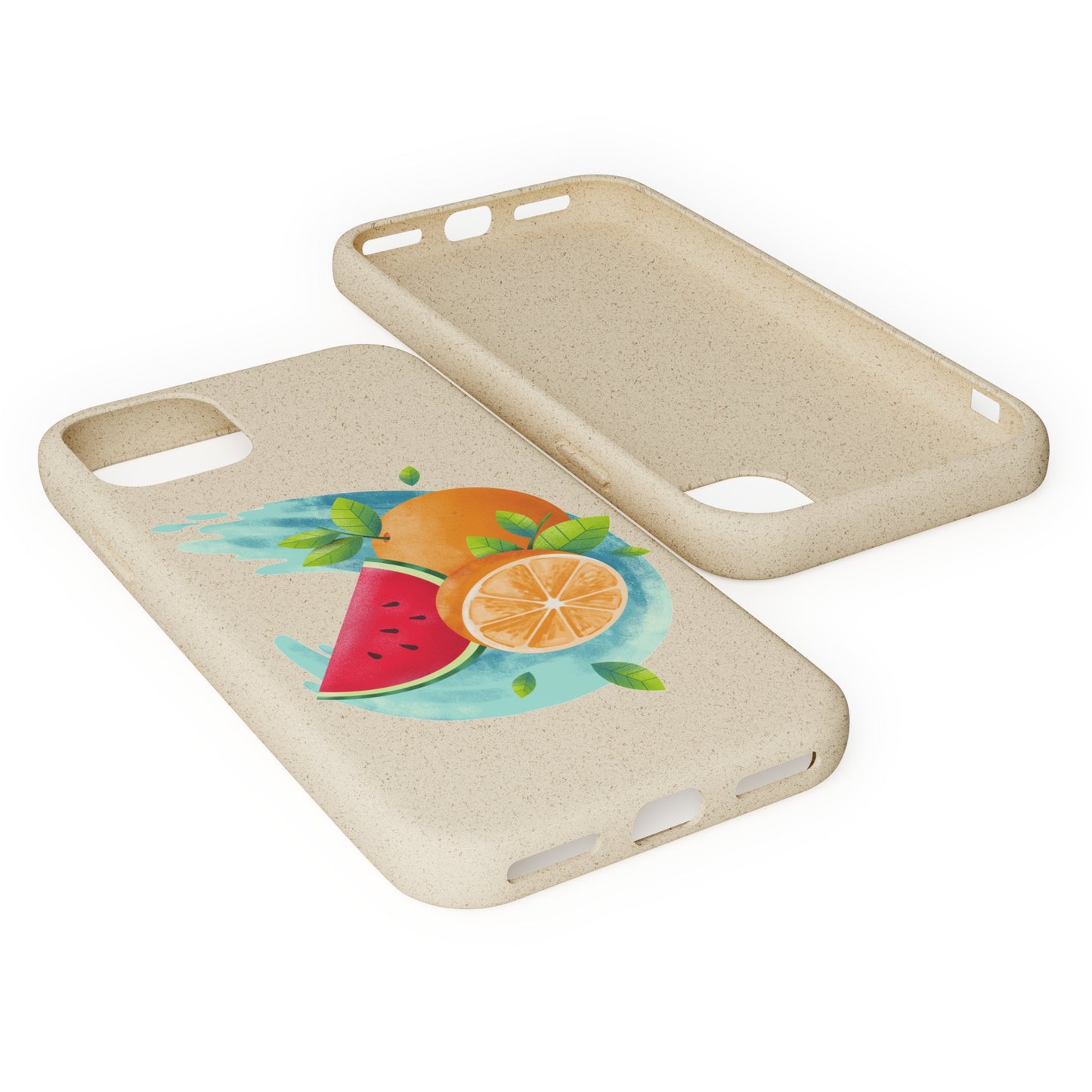 PoM's collection series "FRUITY LIFE" (PoM Edition #FL0006A) - Biodegradable Cases (plant plyomers/bamboo fibres, selection: iPhone models)