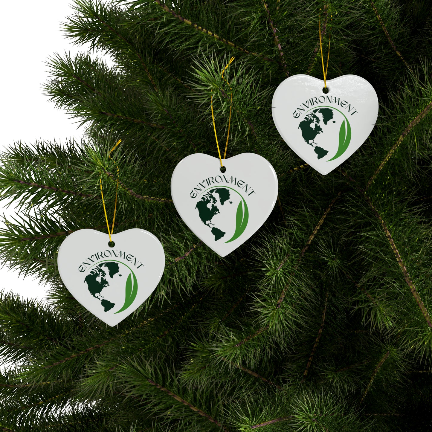 PoM's International EARTH Day series ... "ENVIRONMENT" ... Ceramic Ornaments (2 sided print, 2.5 mm thickness, 1pc or in bundles: 3pcs, 5pcs, 10pcs)