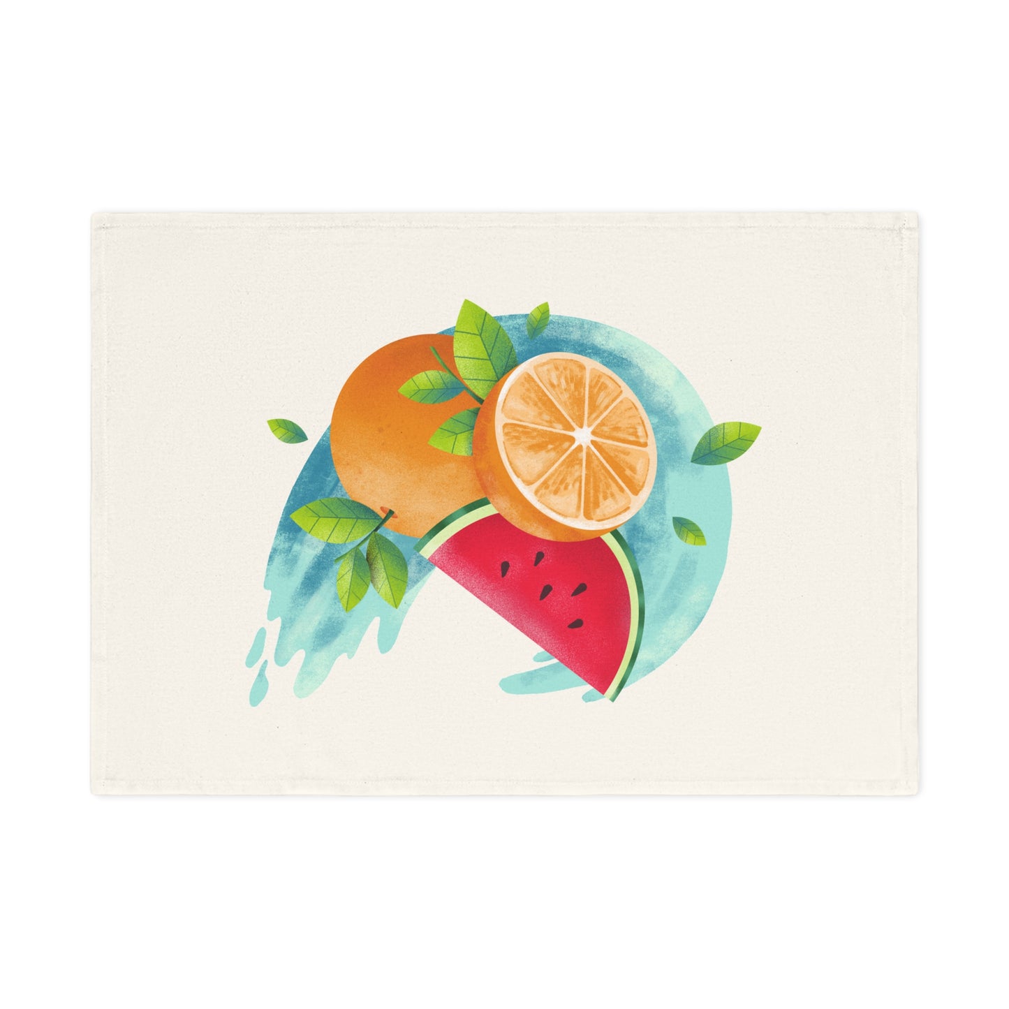 PoM's collection series "FRUITY LIFE" (PoM Edition #FL0007A) - stylish soft Tea Towel (10% organic cotton, light weight)