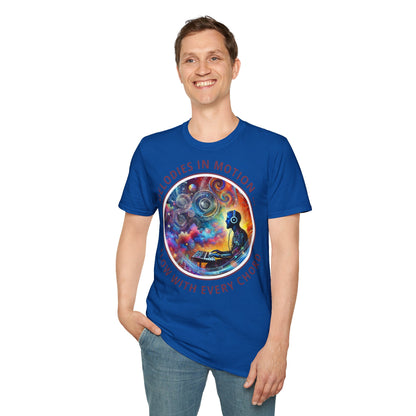 PoM's Mindfulness & Music collection ... "MELODIES IN MOTION" T-Shirt (Unisex, Softstyle, 100% Cotton, up to 5 sizes and up to 13 colours)