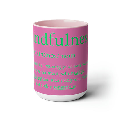 PoM's series of Mindfulness ... MFN definition ... Three-Tone Coffee Mugs (5 colours, 15oz / 0.44l, lead and BPA-free)