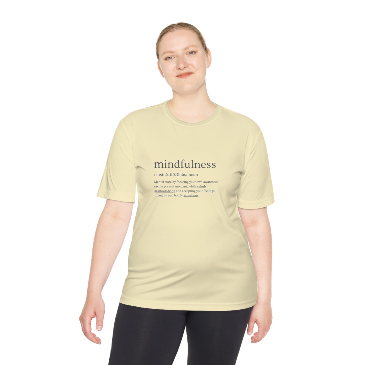 PoM's Mindfulness series .... MFN (front) & MFN concepts (back) ... Athletic Sport-Tek Moisture Wicking  (Unisex, breathable, 8 sizes, up to 12 colours)