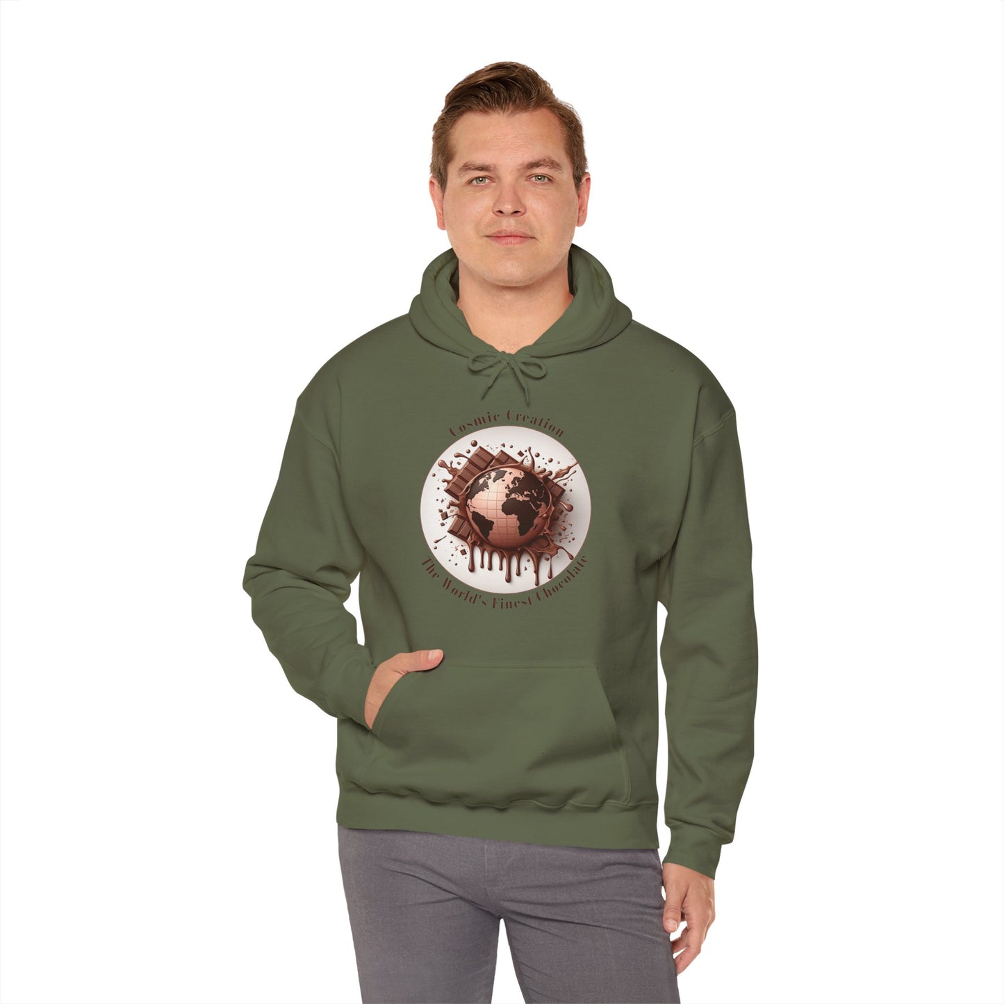 PoM's Fun & Joy for a Happy Life Collection ... COSMIC CREATION - Unisex Heavy Blend™ Hooded Sweatshirt (100% etchically grown cotton, 8 sizes, up to 13 colors)