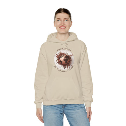 PoM's Fun & Joy for a Happy Life Collection ... COSMIC CREATION - Unisex Heavy Blend™ Hooded Sweatshirt (100% etchically grown cotton, 8 sizes, up to 13 colors)