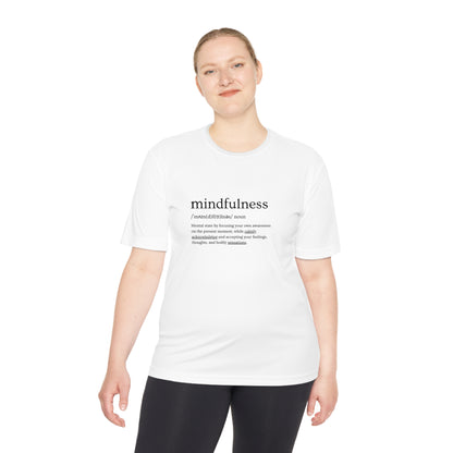 PoM's Mindfulness series .... MFN (front) & MFN concepts (back) ... Athletic Sport-Tek Moisture Wicking  (Unisex, breathable, 8 sizes, up to 12 colours)