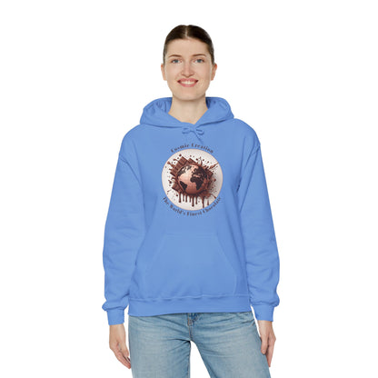 PoM's Fun & Joy for a Happy Life Collection ... COSMIC CREATION - Unisex Heavy Blend™ Hooded Sweatshirt (100% etchically grown cotton, 8 sizes, up to 13 colors)