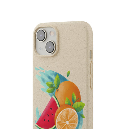 PoM's collection series "FRUITY LIFE" (PoM Edition #FL0006A) - Biodegradable Cases (plant plyomers/bamboo fibres, selection: iPhone models)