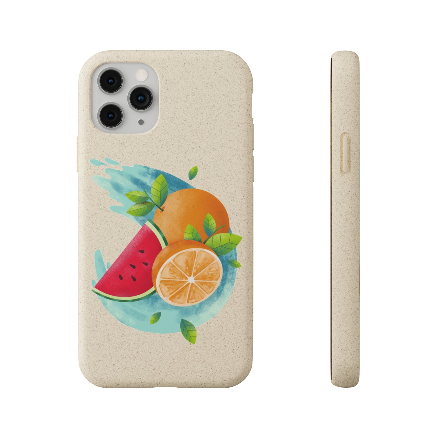 PoM's collection series "FRUITY LIFE" (PoM Edition #FL0006A) - Biodegradable Cases (plant plyomers/bamboo fibres, selection: iPhone models)