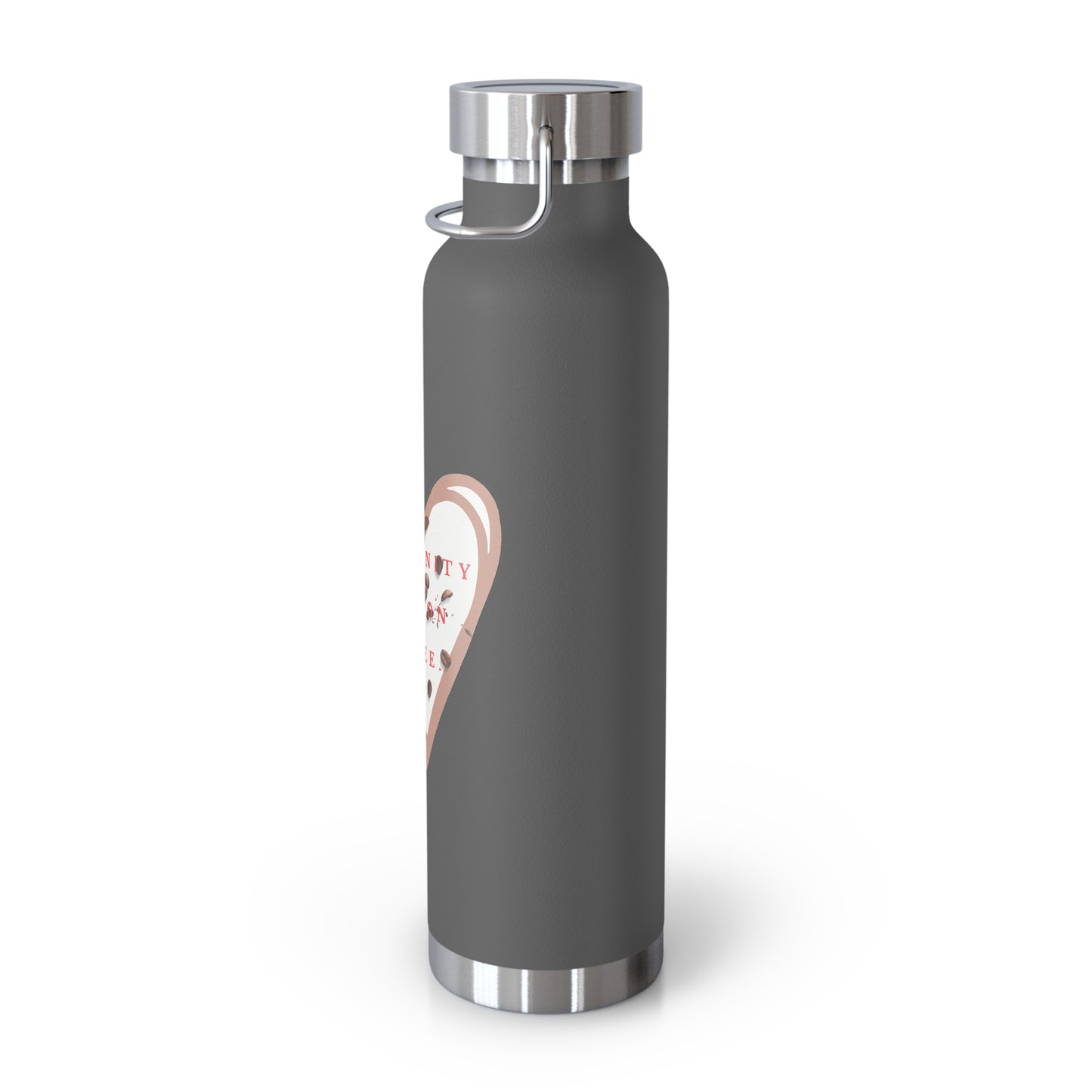 PoM's (hand brewed) Coffee series ... Copper Vacuum Insulated Bottle (22oz / 0.65 l, BPA free, scratch resistant)