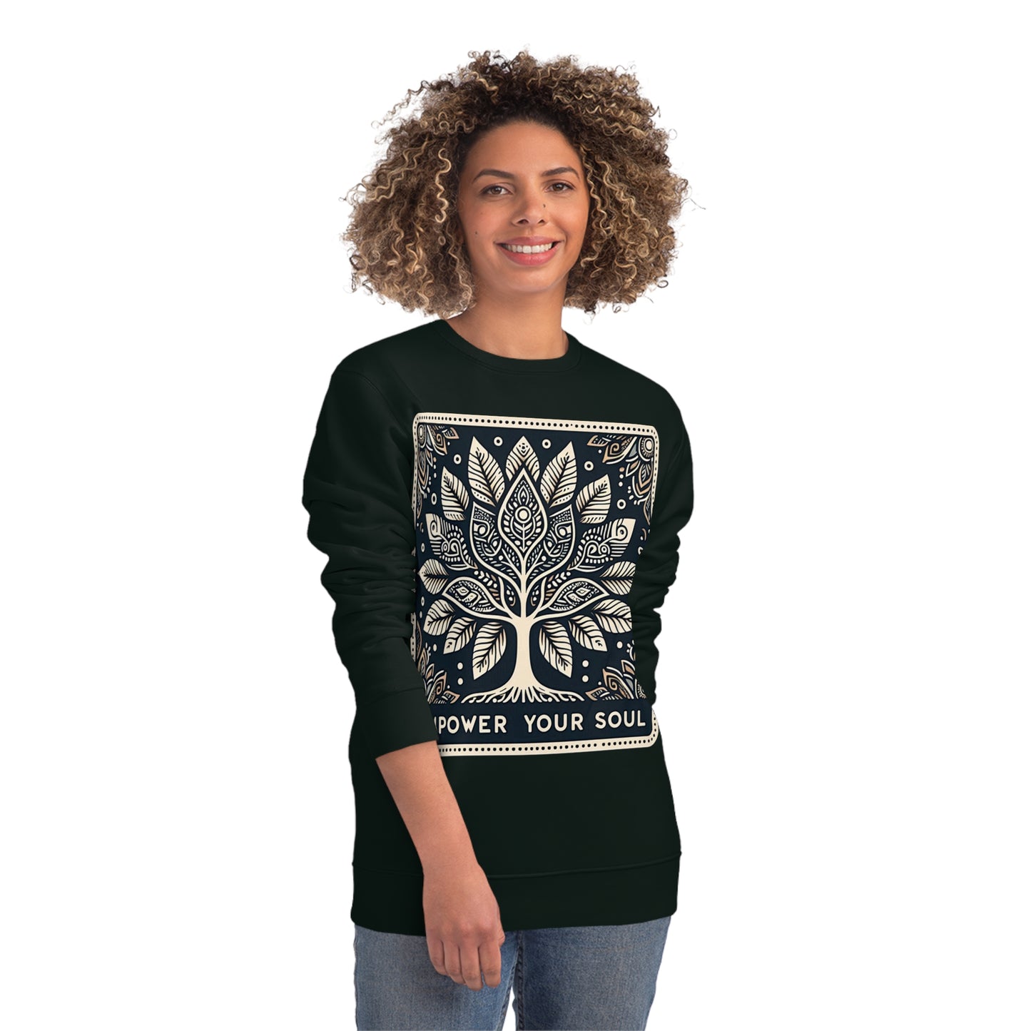 PoM's Empowerment collection ... Empower Your Soul ... Unisex Changer Sweatshirt (85% organic cotton + recycled Polyester, heavy fabric, 7 sizes, up to 10 colours)