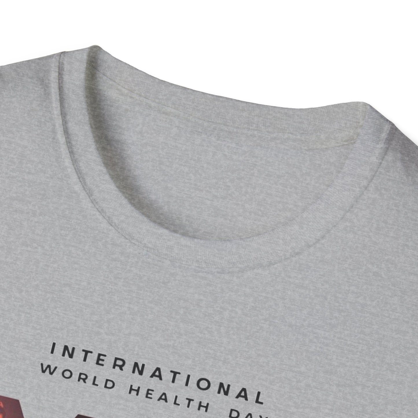 PoM's special series "International World HEALTH Day 2024 (7th April)" ... My Health, my right. - Unisex Softstyle T-Shirt (Print Front)