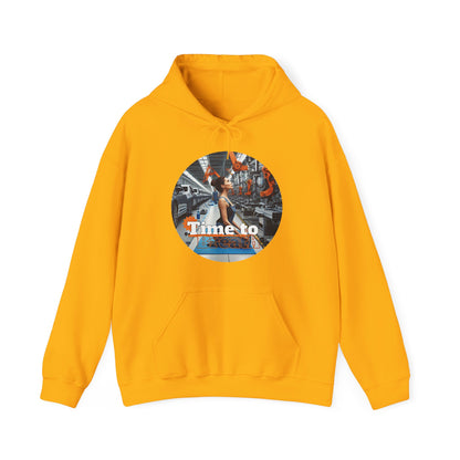 PoM's Mindfulness Collection ... TIME TO BREATH - Unisex Heavy Blend™ Hooded Sweatshirt (100% etically grown cotton, 8 sizes, up to 13 colors)