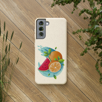 PoM's collection series "FRUITY LIFE" (PoM Edition #FL0006B) - Biodegradable Cases (plant polymer/bamboo fibres, selection: SAMSUNG models)