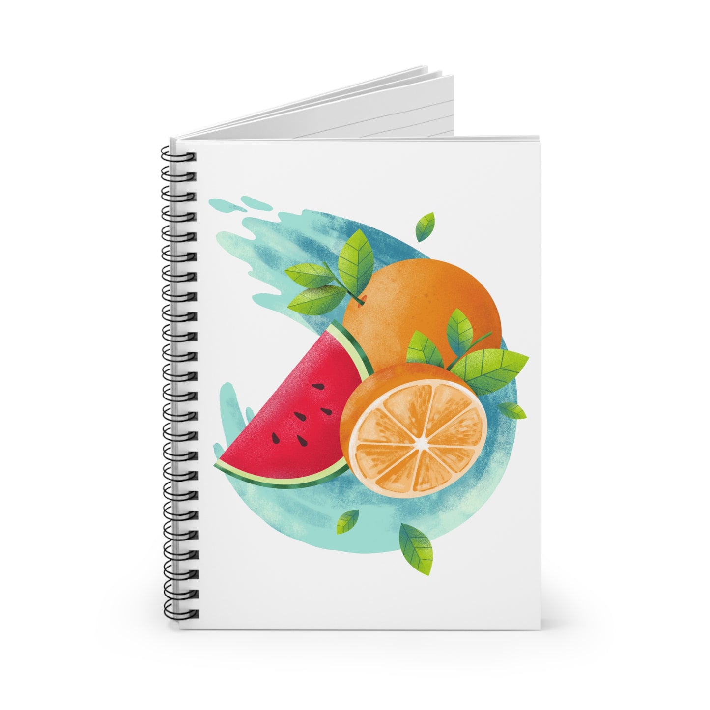 PoM's collection series "FRUITY LIFE" (PoM Edition #FL0002A-1123) ... Spiral Notebook ...Ruled Line (118 pages, front cover print)