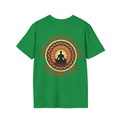 PoM's Mindfulness Collection ... special edition "World Meditation Day" (inauguration) - Unisex Softstyle T-SHIRT (100% cotton, all-year-wear, 6 sizes, up to 13 colours )