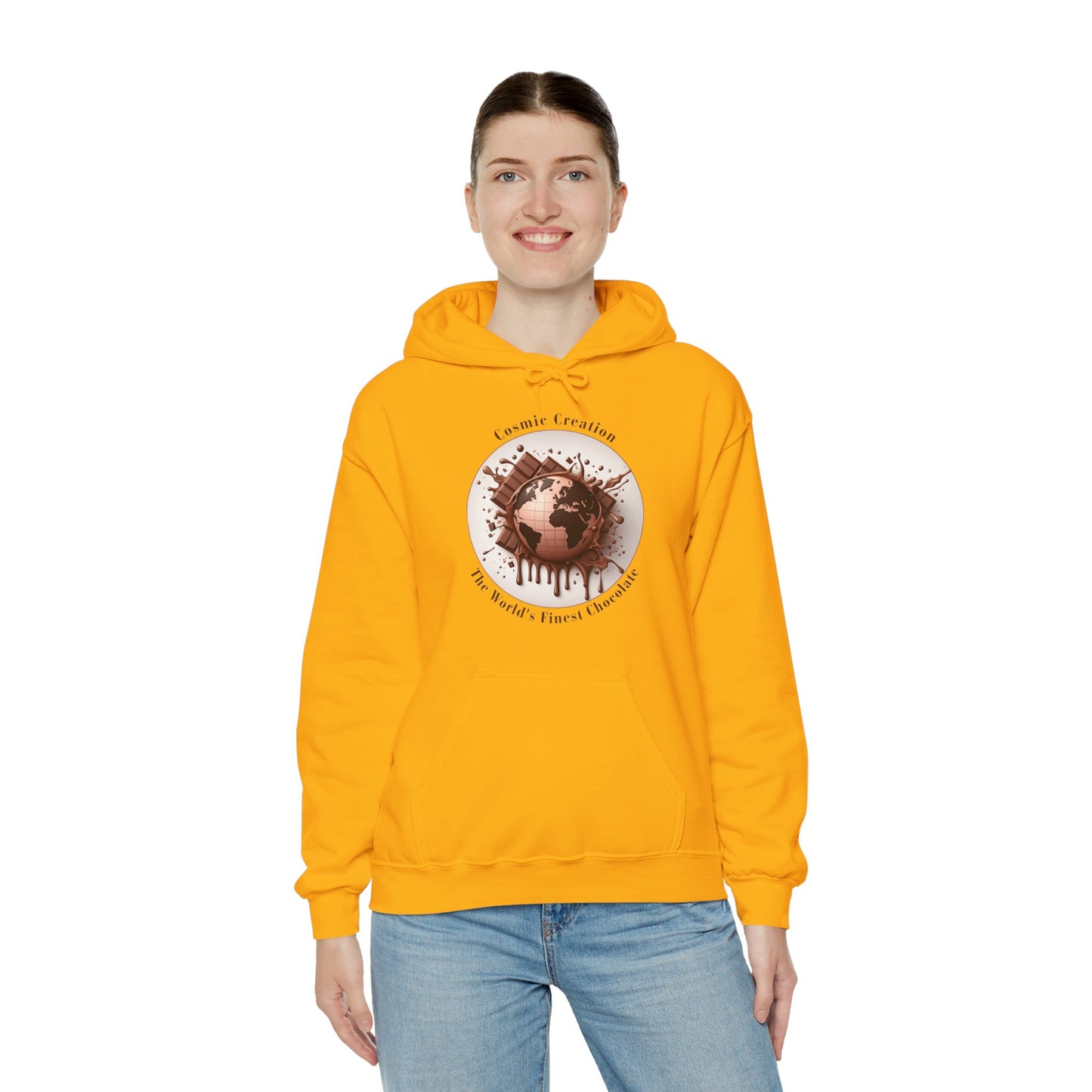 PoM's Fun & Joy for a Happy Life Collection ... COSMIC CREATION - Unisex Heavy Blend™ Hooded Sweatshirt (100% etchically grown cotton, 8 sizes, up to 13 colors)