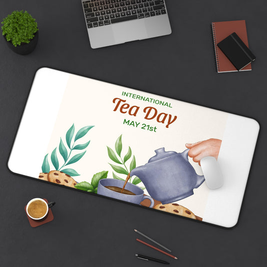 PoM's International TEA Day series ... Mouse Pad & Desk Mat (3 different sizes, anti-slip, water resistent (0.12''/4mm thick neopren))