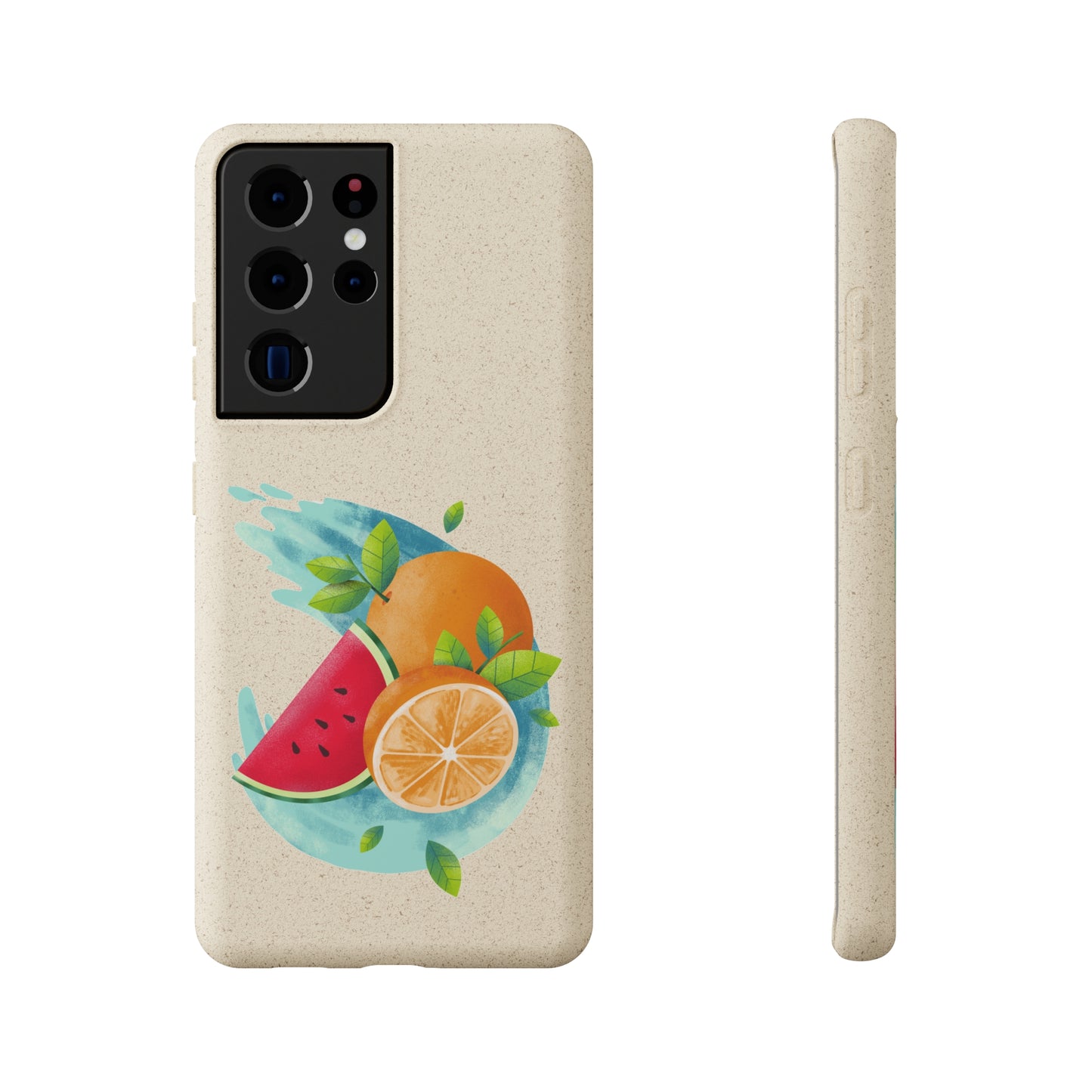 PoM's collection series "FRUITY LIFE" (PoM Edition #FL0006B) - Biodegradable Cases (plant polymer/bamboo fibres, selection: SAMSUNG models)