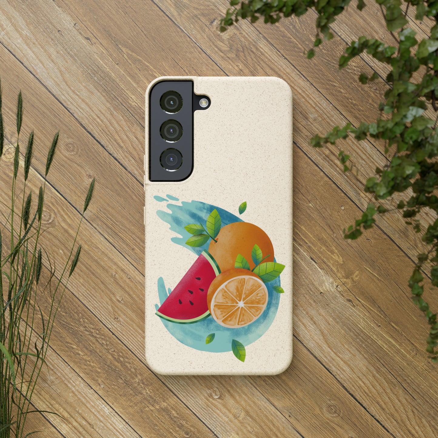 PoM's collection series "FRUITY LIFE" (PoM Edition #FL0006B) - Biodegradable Cases (plant polymer/bamboo fibres, selection: SAMSUNG models)