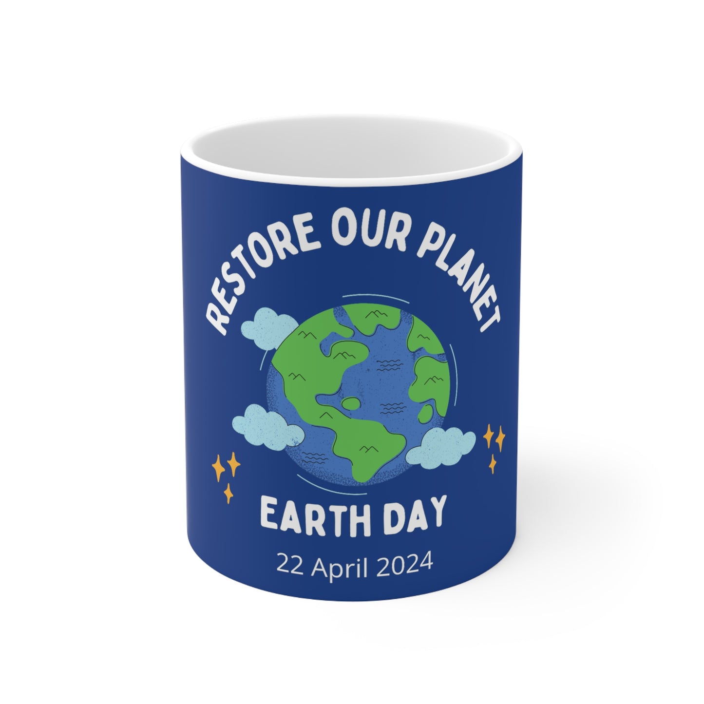 PoM's International EARTH Day Bundle (#MIED-B10005A): 2x T-shirts, 1x baseball cap, 2x mugs + Tumbler, shopping bag (textile), poster, ornaments and magnets