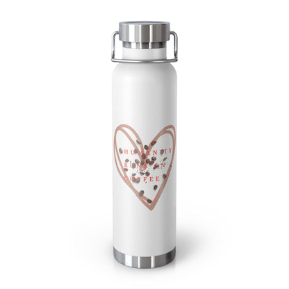 PoM's (hand brewed) Coffee series ... Copper Vacuum Insulated Bottle (22oz / 0.65 l, BPA free, scratch resistant)