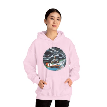 PoM's Mindfulness Collection ... TIME TO BREATH - Unisex Heavy Blend™ Hooded Sweatshirt (100% etically grown cotton, 8 sizes, up to 13 colors)