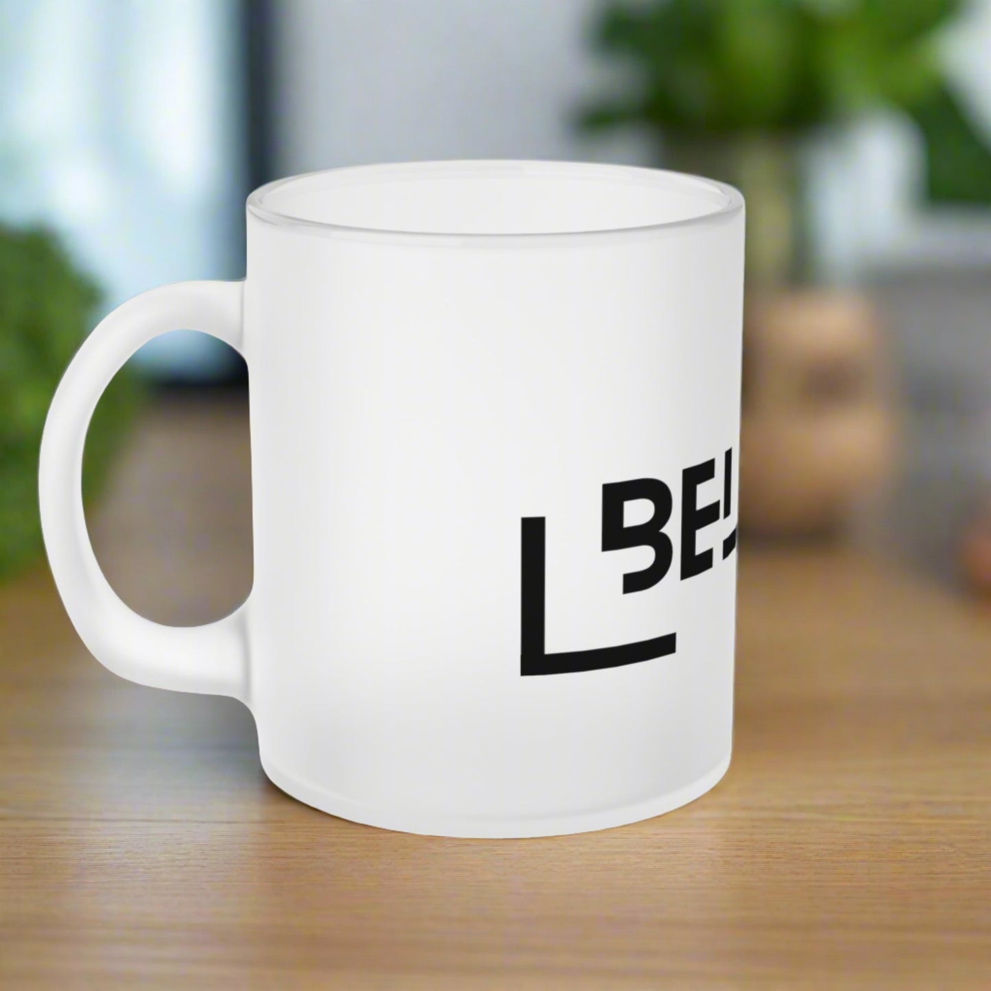 Frosted Glass Mug (11 oz / 0.33 l, dishwasher-safe)